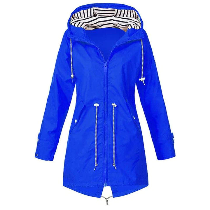 Damen Kapuze Winddichte RegenJacke | Langarm