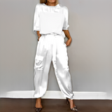 Zaida - Elegantes und durchdachtes Damen-Set in Weiß