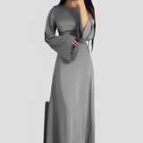 Rebecca - Lässiges langes Kleid für Damen in Grau