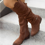 Jossy - Trendige Damenstiefel in Dunkelbraun