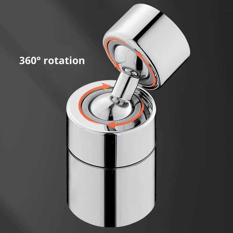 SprayMaster 360° Verstellbarer Wasserhahnaufsatz mit Doppelstrahlmodi