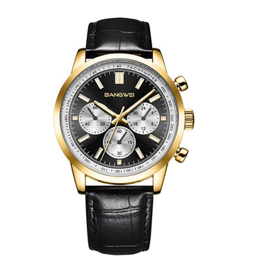 Alfred® | Militär Sport Casual Leder Quarz Uhr