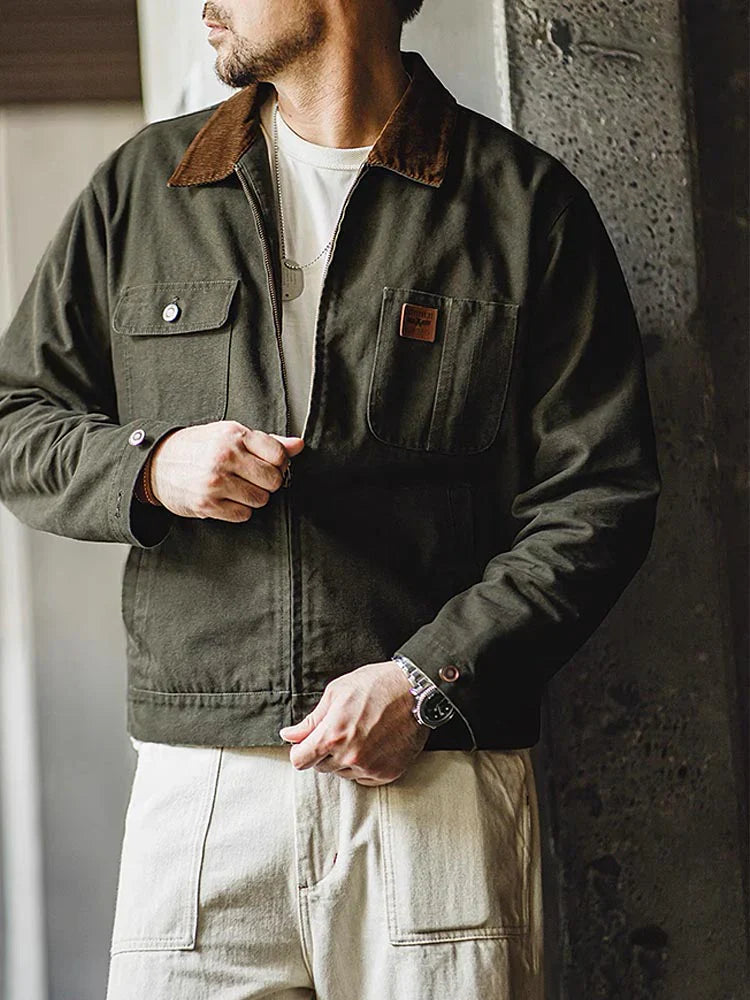 Julian - Maden – Retro-Jacke mit Cordkragen