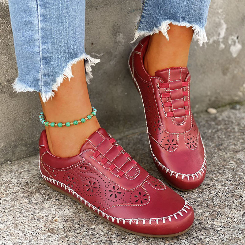 Rayna - Damen Hohl Flache Schuhe