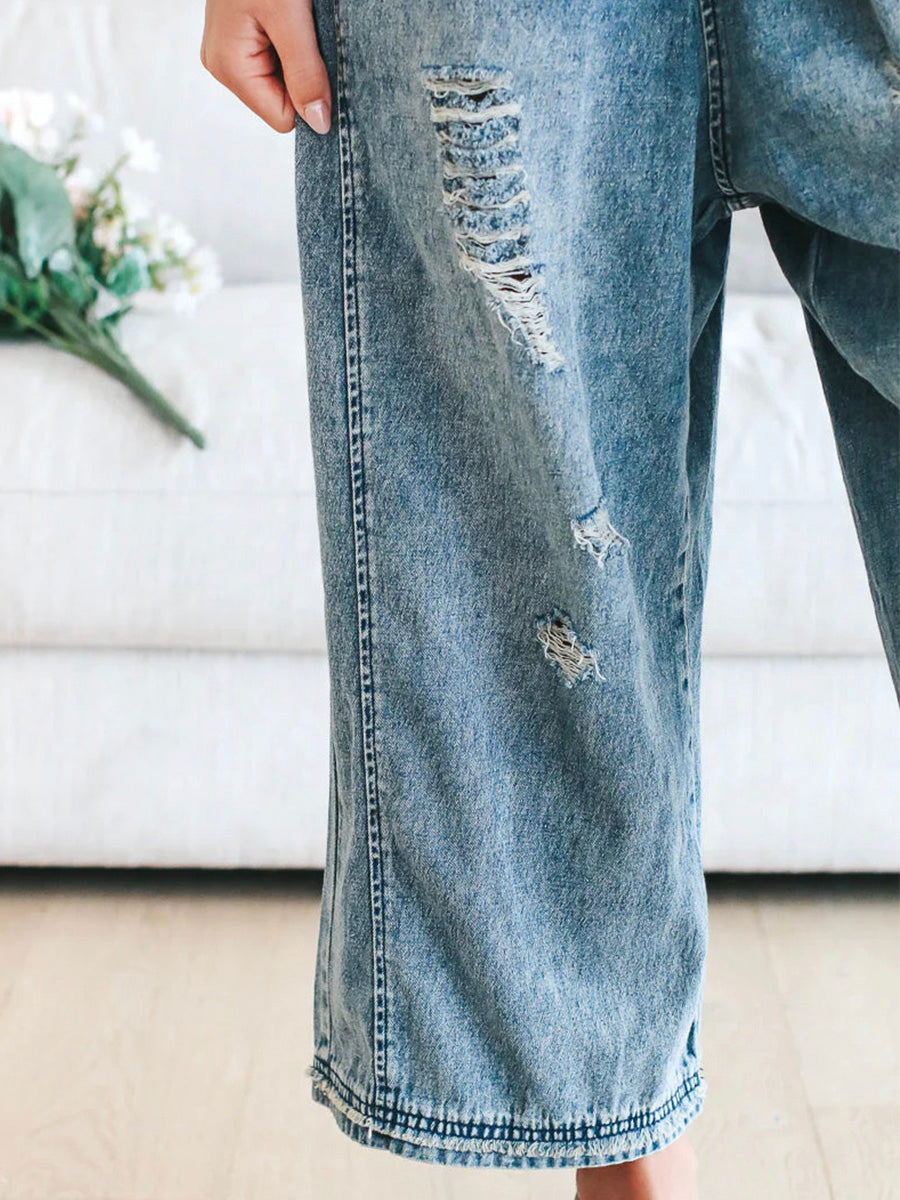 Denim Latzhose | Lässiger Look | Bequeme Passform