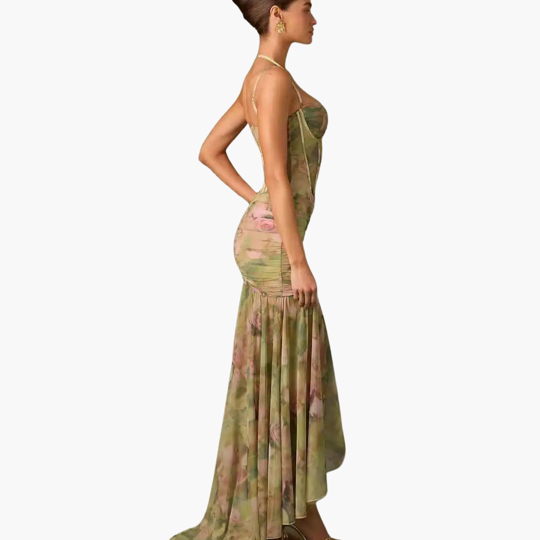 Plissiertes Wickelkleid mit Print - Damenmode für jeden Anlass