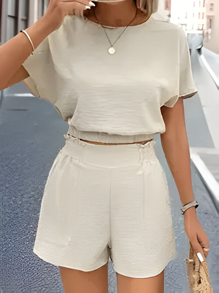 Jazlyn | Festes Shorts-Set mit elastischer Taille