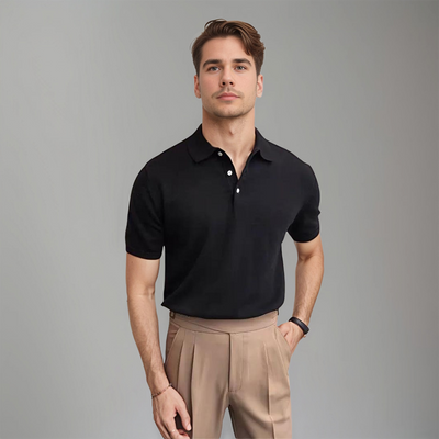 Feines Strick-Poloshirt | Klassisch und Modern | Eleganter Schnitt