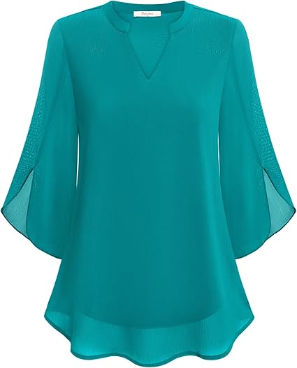 Rebecca | Elegance Bluse Damen Puffärmel Top für Sommer