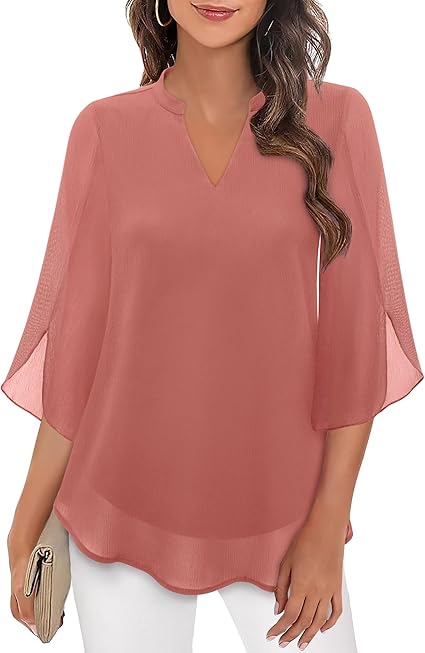 Rebecca | Elegance Bluse Damen Puffärmel Top für Sommer