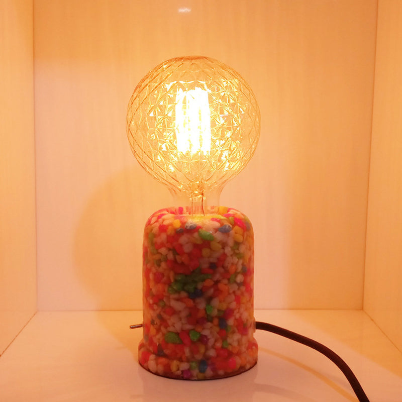 Resinova – Röhre Form Tischlampe mit Steckerleitung