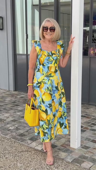 Sonnen- und Zitronenkleid 🍋