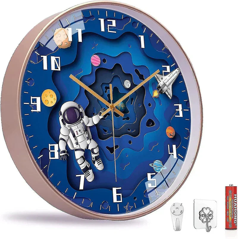Cosmotime Kinderzimmer-Themen Wanduhr