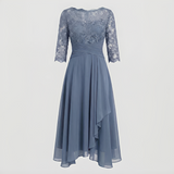 Anitta - Elegantes, bequemes und lockeres Damenkleid in Grau