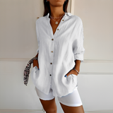 Shanelle - Stilvolle Sommerbluse für Damen in Weiß