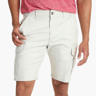 Herren Sommer Cargoshorts mit Klappentaschen und Reißverschluss