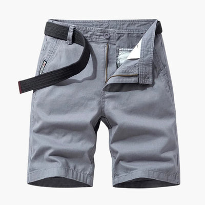 Herren-Cargo-Shorts aus Mischgewebe mit verstellbarem Gürtel und Taschen