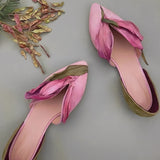 Jennifer - Stilvolle flache Damenschuhe mit Blumenmuster in Lila