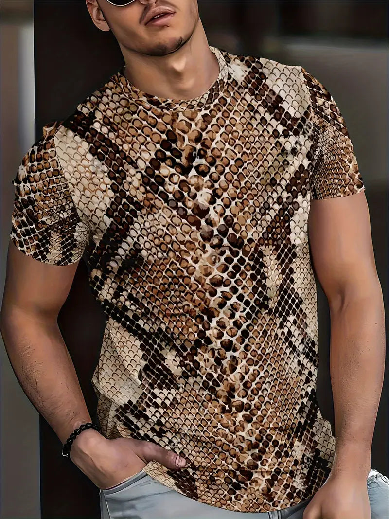Fred - Schlangenhautdruck Freizeithemd