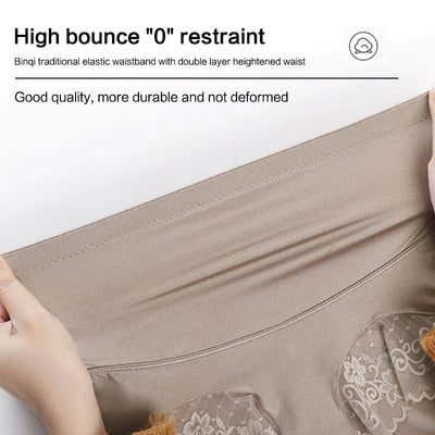 Heißer Stil Seidiges Höschen mit hoher Taille | 50% RABATT