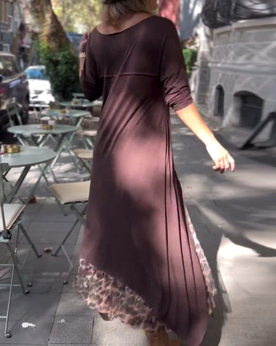 RAFFAELLA | Asymmetrisches Kleid mit langen Ärmeln und Tüll-Effekt-Rock für einen schicken und einzigartigen Look