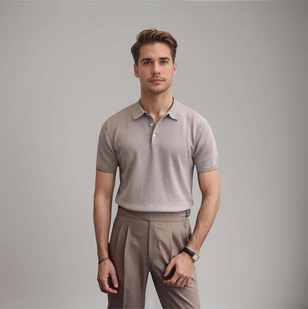 Feines Strick-Poloshirt | Klassisch und Modern | Eleganter Schnitt
