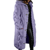 Anne | Komfortable Und Zeitlose Strickjacke Für Damen in Lila