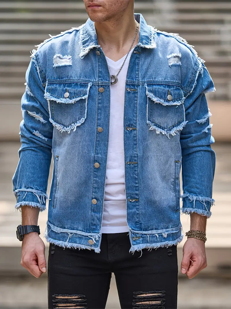 Harrison - Slim-Fit-Denim-Jacke für Männer