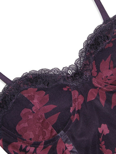 Spaghetti-Träger-Midikleid | Florale Eleganz | Femininer Glamour