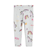 Mädchen Leggings mit zauberhaften Regenbogen- und Einhorn-Motiven Drune in Gelb