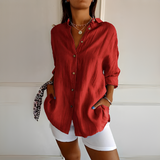 Shanelle - Stilvolle Sommerbluse für Damen in Rot