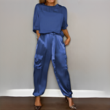 Zaida - Elegantes und durchdachtes Damen-Set in Blau