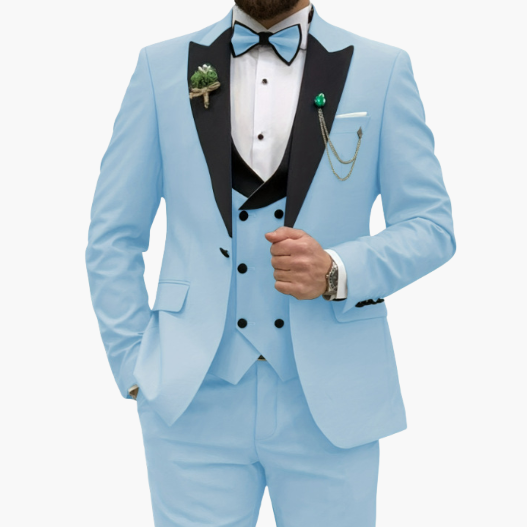 Stylisher Slim Fit Anzug - moderner Look für Herren zur Hochzeit