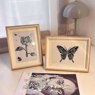 DIY™ | Schmetterling Gebrochener Spiegel Fotorahmen