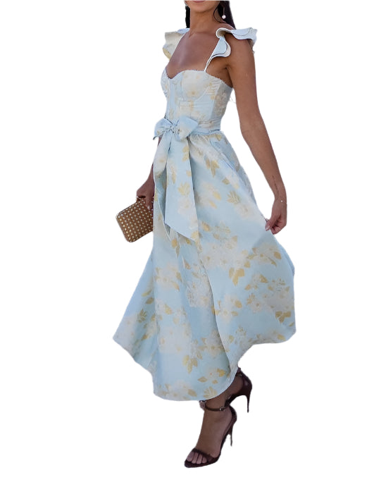 Daisy - Kleid mit Schmetterlingsdruck und Schleife