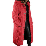 Anne | Komfortable Und Zeitlose Strickjacke Für Damen in Rot