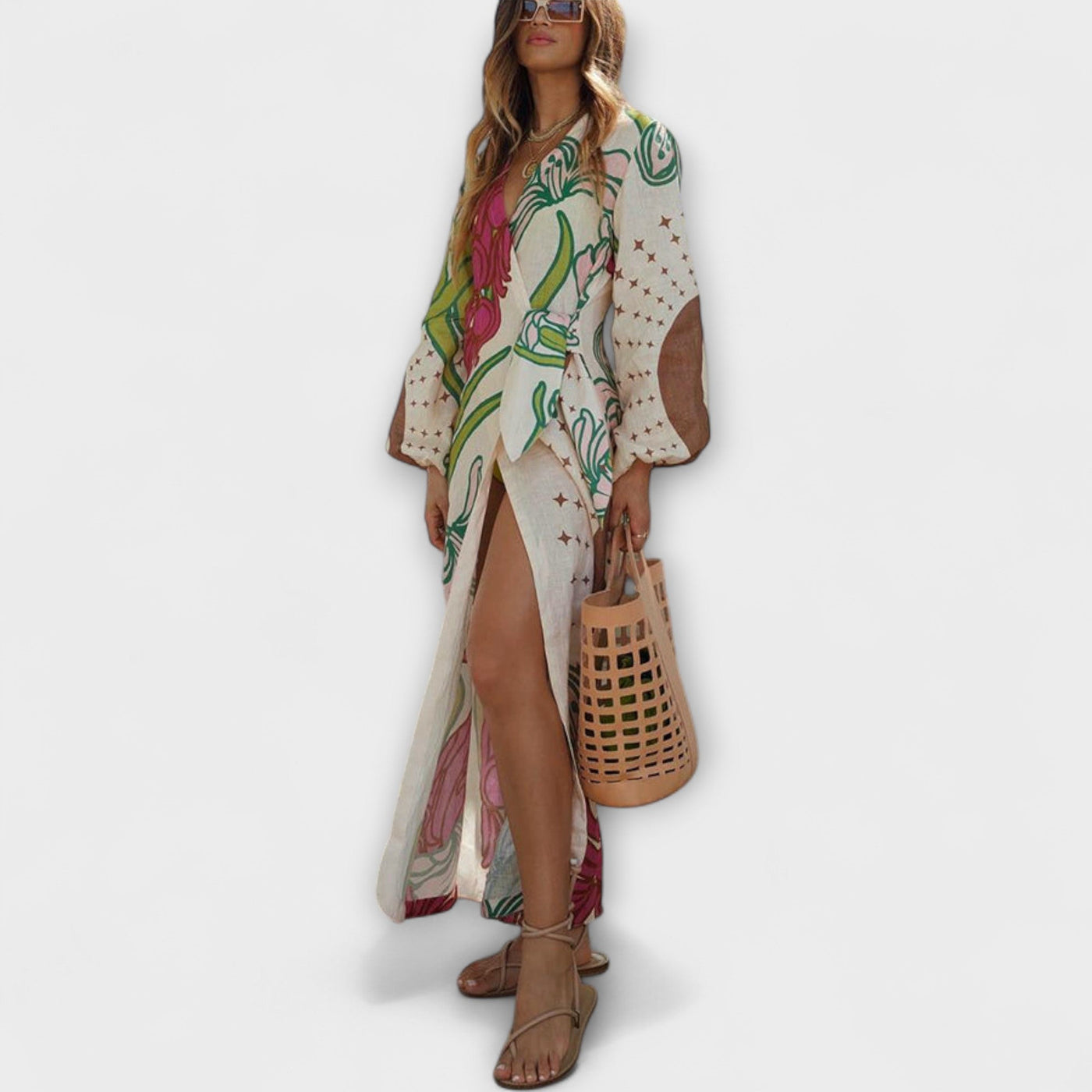 Tracey - Bindetunika Maxikleid