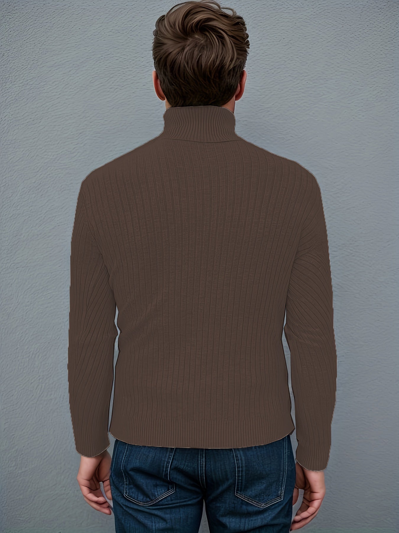 Herren-Rollkragenpullover | Zopfmuster & Winterwärme | Klassische Eleganz