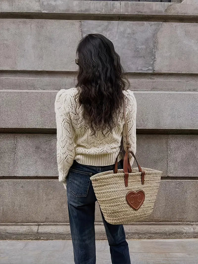 50% Rabatt | Dreilea™ - Luxuriöser Strickpullover mit Spitzendetail [Letzter Tag Rabatt]