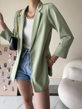 Sarah | Eleganter Und Stilvoller Damen Blazer in Limettengrün