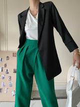 Sarah | Eleganter Und Stilvoller Damen Blazer in Schwarz