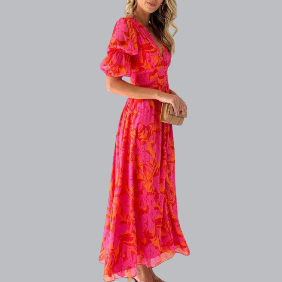 Derana™ | Rose Maxi-Kleid