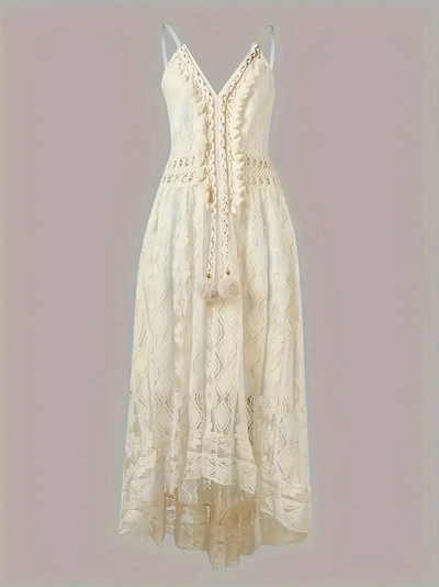 Margot | Lace Boho Midi Dress