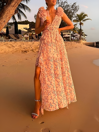 Marina - Zeitloses Klassisches Damen Maxikleid