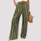 Helen - Lässige Hose mit weitem Bein für Damen in Grün