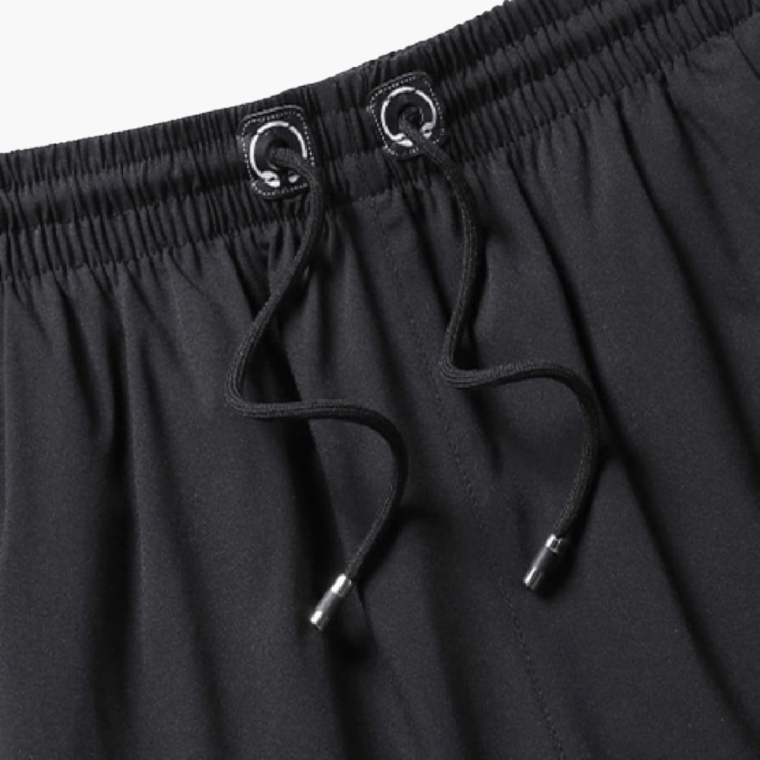 Herren Sommer Shorts mit Reißverschlusstaschen und Kordelzugbund