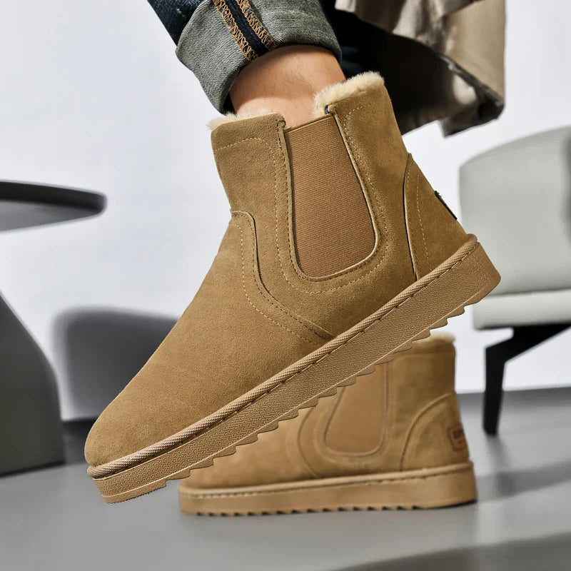 Josiah - Leichte pelzige Schneestiefel für den Winter