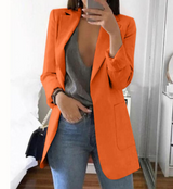Trendy Damen Blazermantel - Elise in Orange