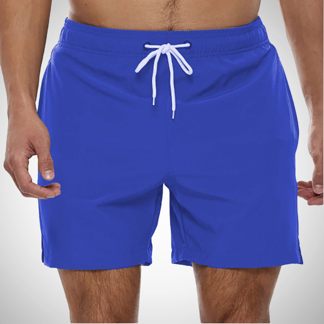 Komfortable Herren Badehose im einfarbigen Design