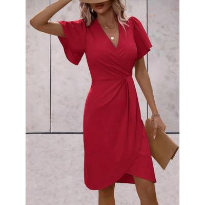 Laura – Sommerchic Drapierter Kleid